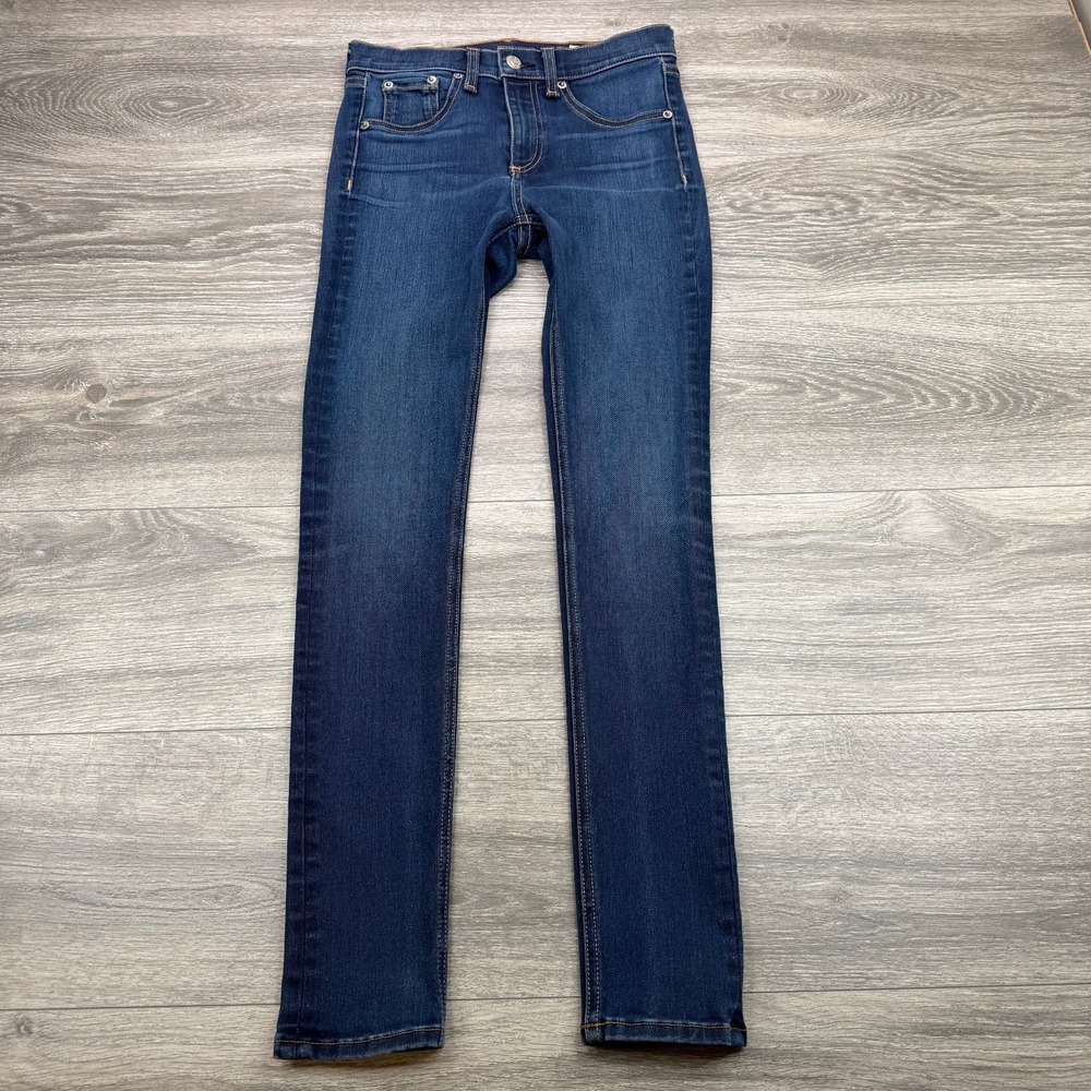 Rag & Bone Jeans Womens 26 Blue Jegging High Rise Ankle Skinny USA Made Stretch*